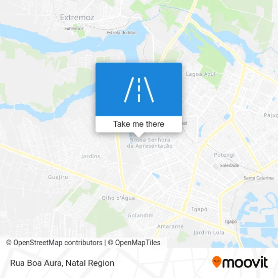 Rua Boa Aura map