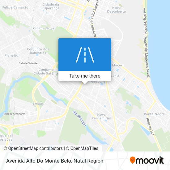 Avenida Alto Do Monte Belo map