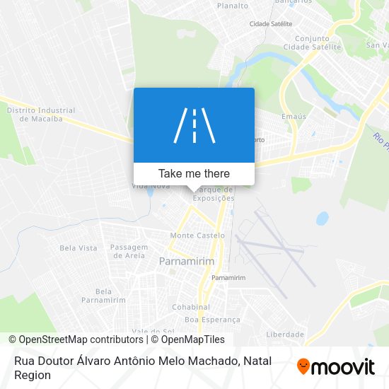 Rua Doutor Álvaro Antônio Melo Machado map