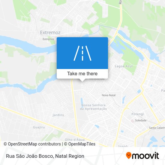 Rua São João Bosco map