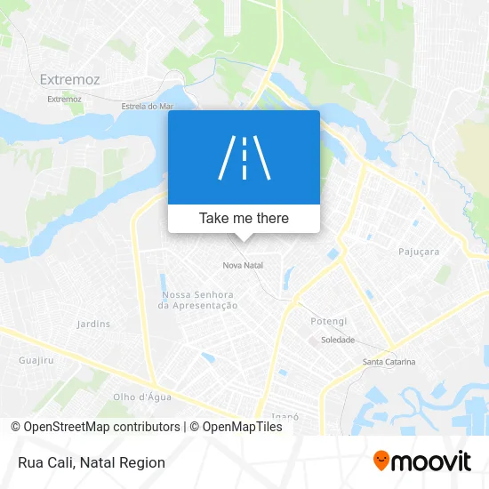 Rua Cali map