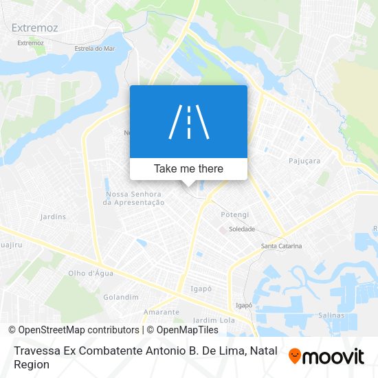Travessa Ex Combatente Antonio B. De Lima map