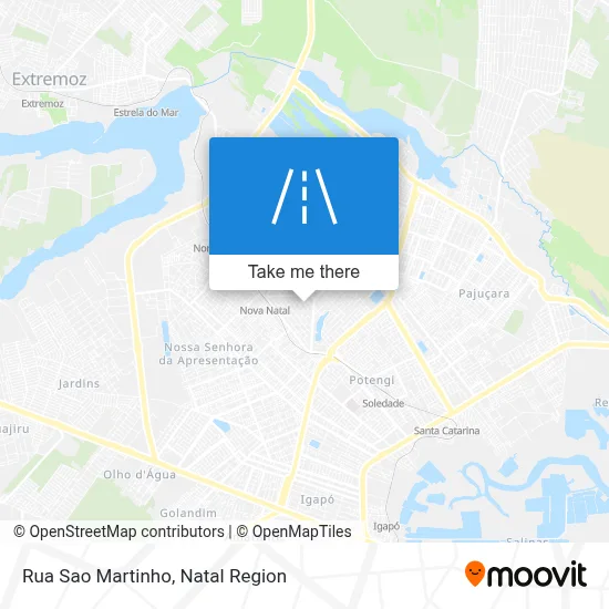 Rua Sao Martinho map