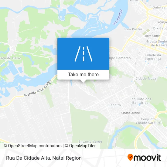 Rua Da Cidade Alta map