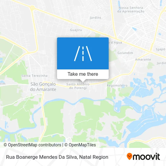 Rua Boanerge Mendes Da Silva map