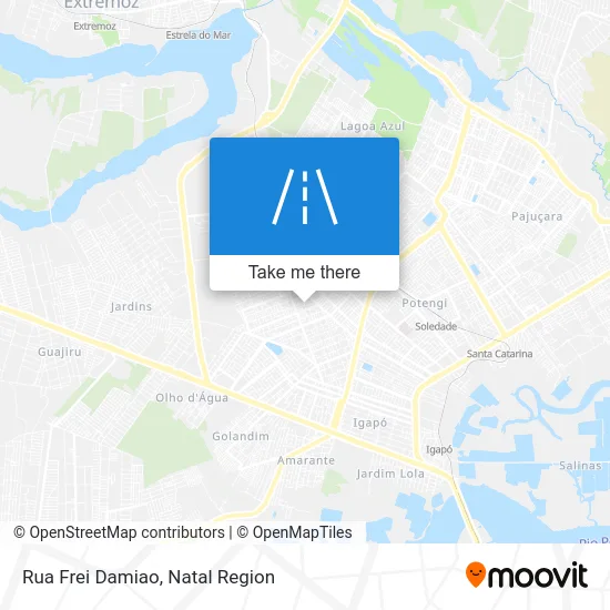 Rua Frei Damiao map