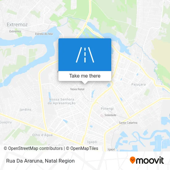 Rua Da Araruna map