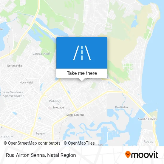 Rua Airton Senna map