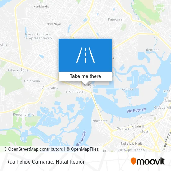 Rua Felipe Camarao map