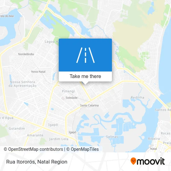 Rua Itororós map