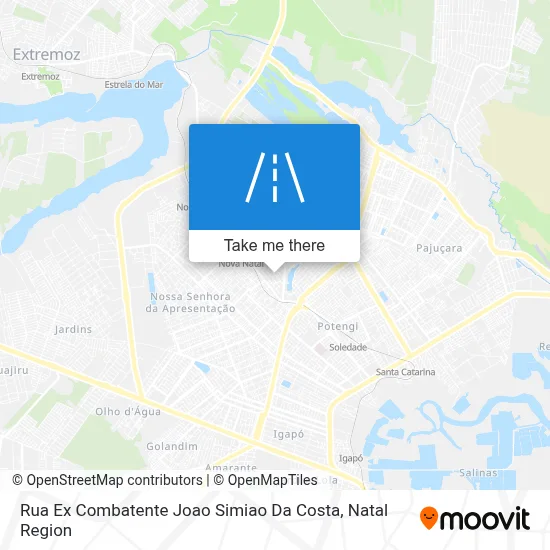 Rua Ex Combatente Joao Simiao Da Costa map