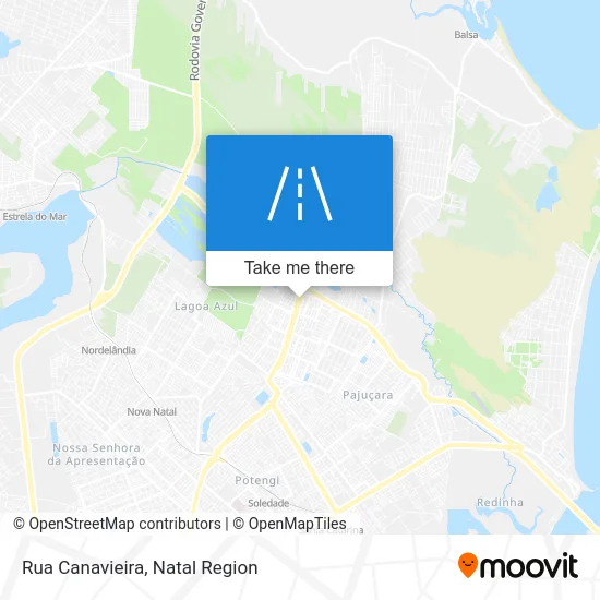 Rua Canavieira map