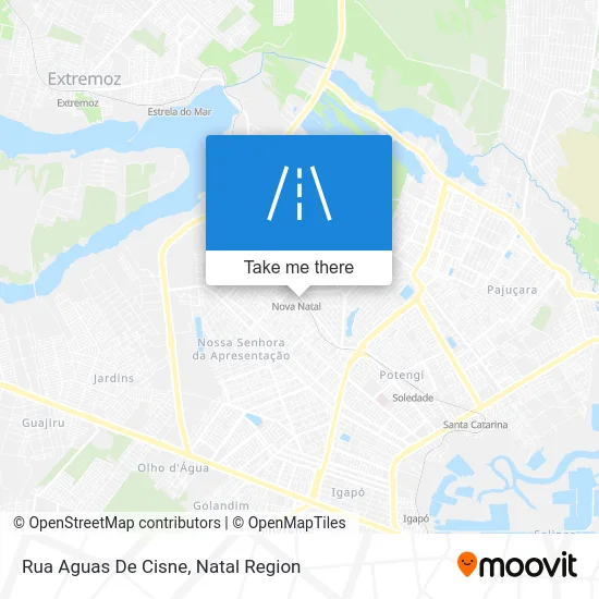 Rua Aguas De Cisne map