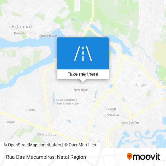 Rua Das Macambiras map
