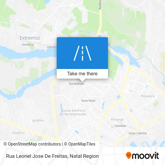 Rua Leonel Jose De Freitas map