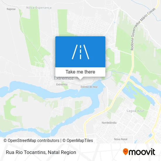 Rua Rio Tocantins map