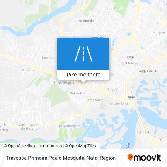 Mapa Travessa Primeira Paulo Mesquita