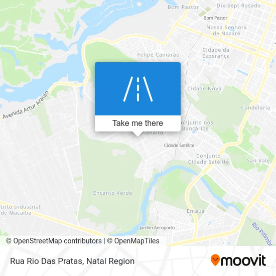 Rua Rio Das Pratas map