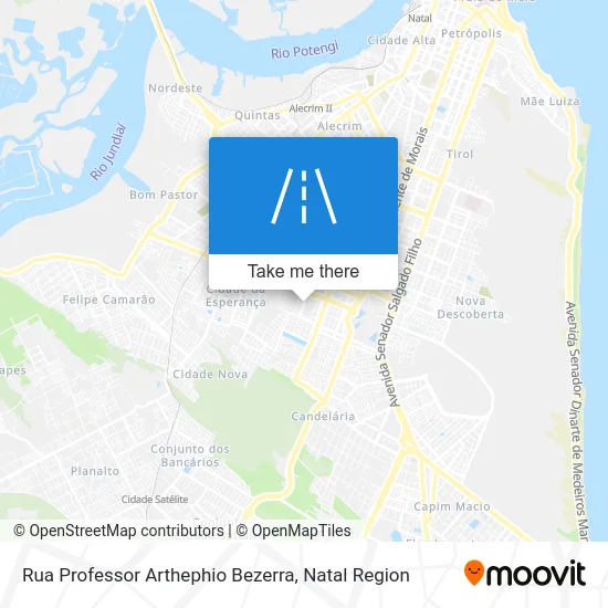 Rua Professor Arthephio Bezerra map