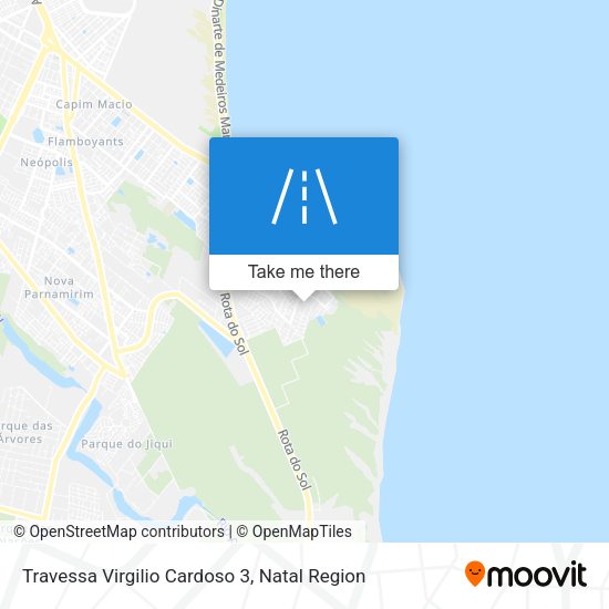 Travessa Virgilio Cardoso 3 map