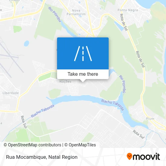 Rua Mocambique map