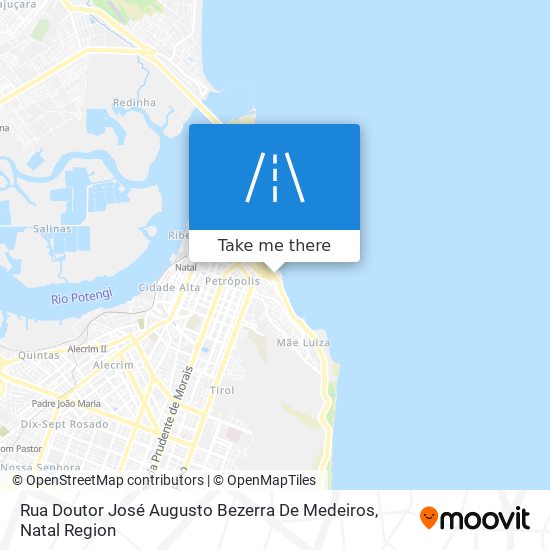 Mapa Rua Doutor José Augusto Bezerra De Medeiros