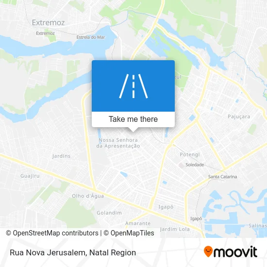 Rua Nova Jerusalem map