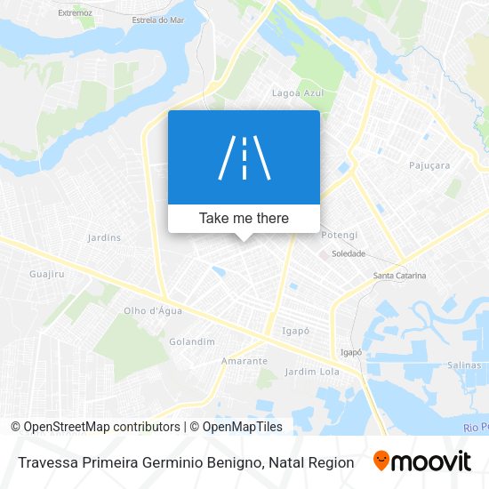 Travessa Primeira Germinio Benigno map