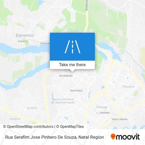 Rua Serafim Jose Pinhero De Souza map