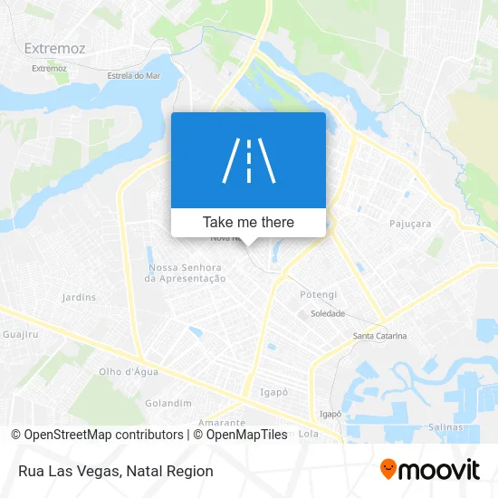 Rua Las Vegas map