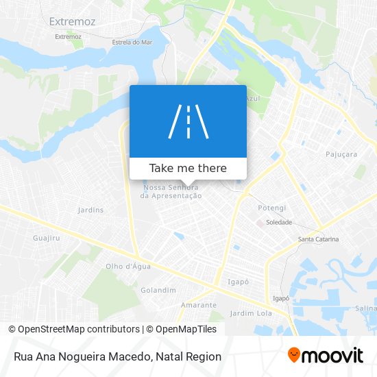 Mapa Rua Ana Nogueira Macedo