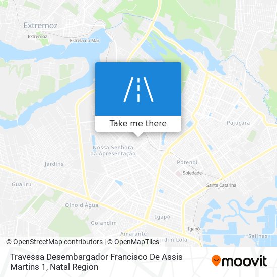 Mapa Travessa Desembargador Francisco De Assis Martins 1