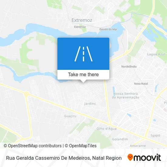 Rua Geralda Cassemiro De Medeiros map