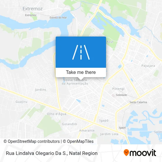Rua Lindalva Olegario Da S. map