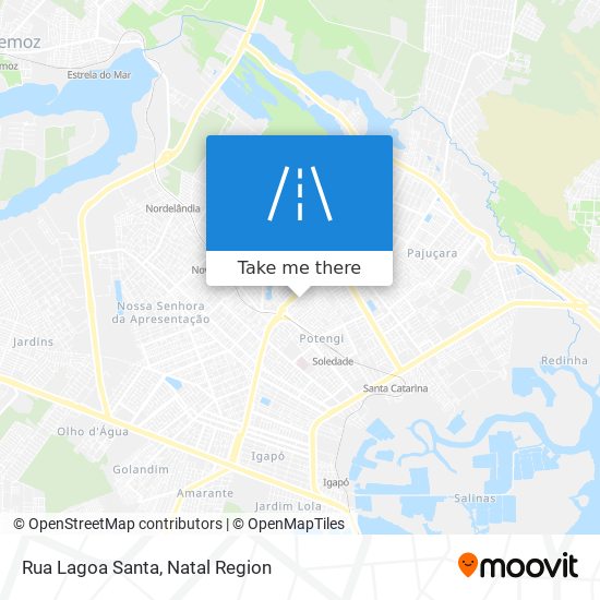 Mapa Rua Lagoa Santa