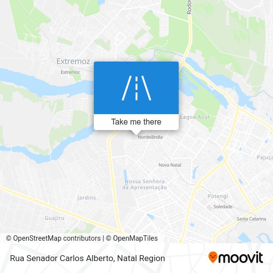 Rua Senador Carlos Alberto map