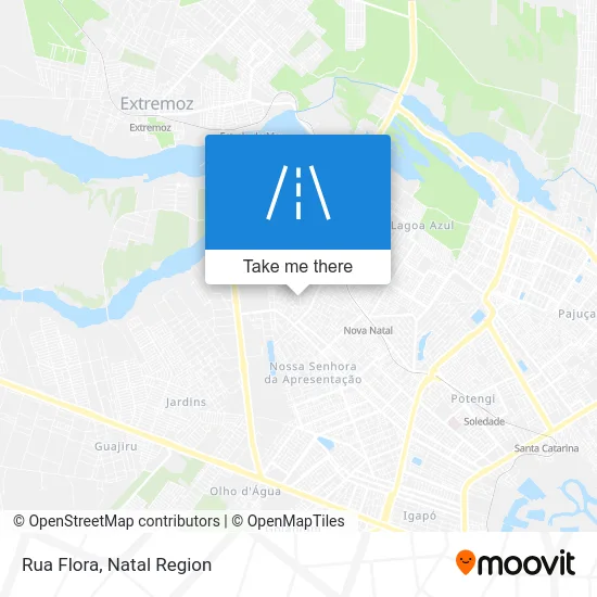 Rua Flora map