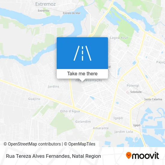 Rua Tereza Alves Fernandes map