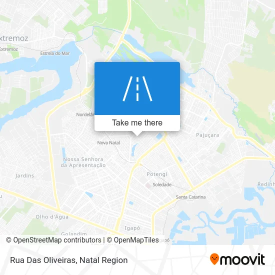 Rua Das Oliveiras map