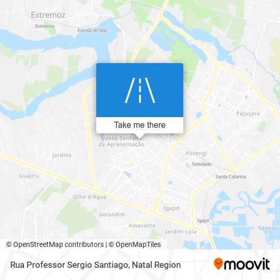 Rua Professor Sergio Santiago map