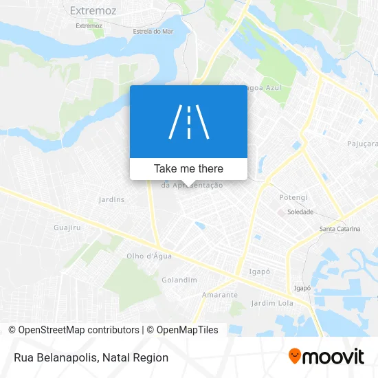 Rua Belanapolis map