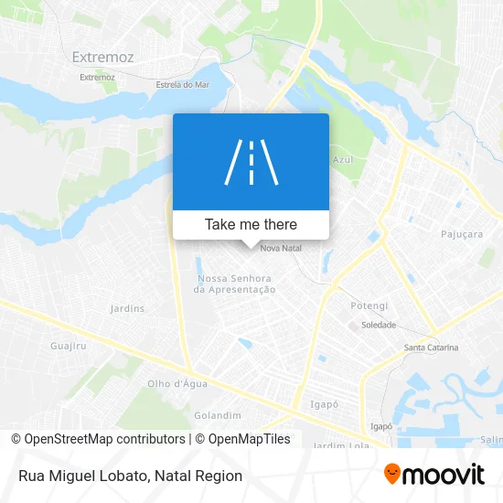 Rua Miguel Lobato map