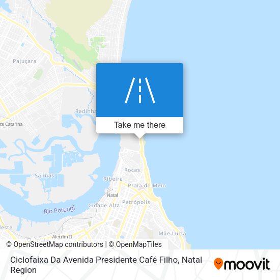 Ciclofaixa Da Avenida Presidente Café Filho map