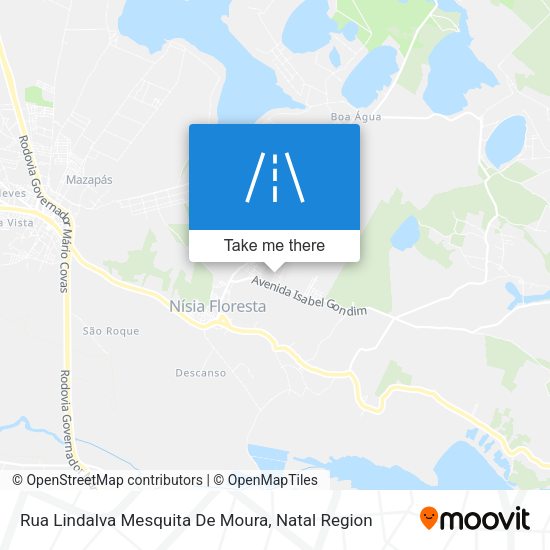 Rua Lindalva Mesquita De Moura map