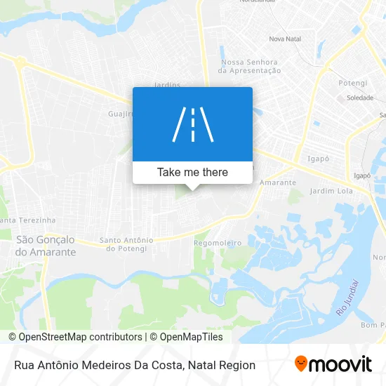 Rua Antônio Medeiros Da Costa map