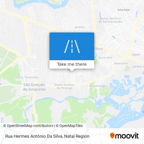 Rua Hermes Antônio Da Silva map