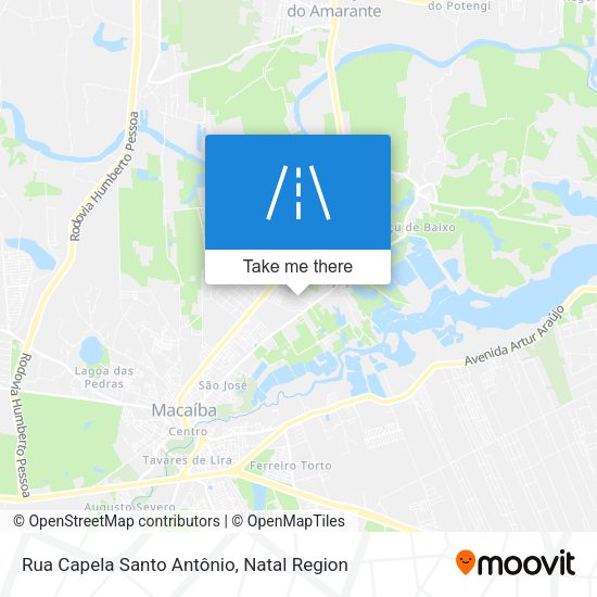 Rua Capela Santo Antônio map
