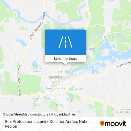Rua Professora Luzanira De Lima Araújo map