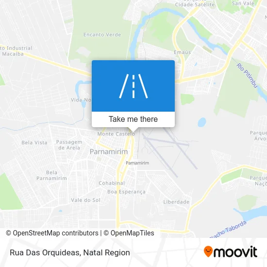 Rua Das Orquideas map