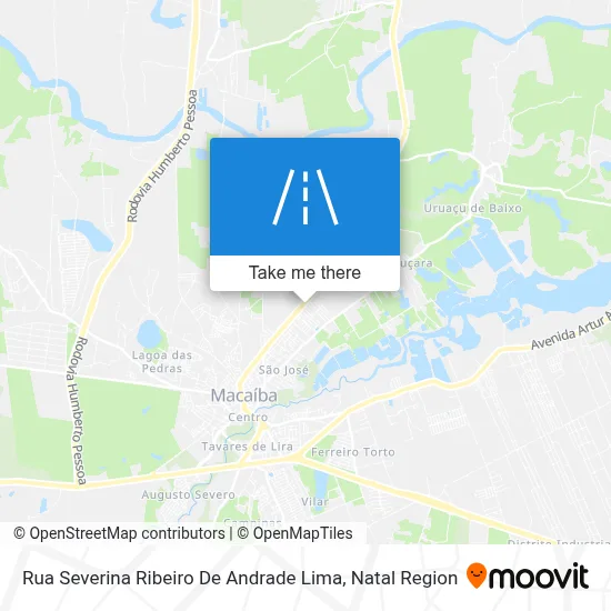 Rua Severina Ribeiro De Andrade Lima map
